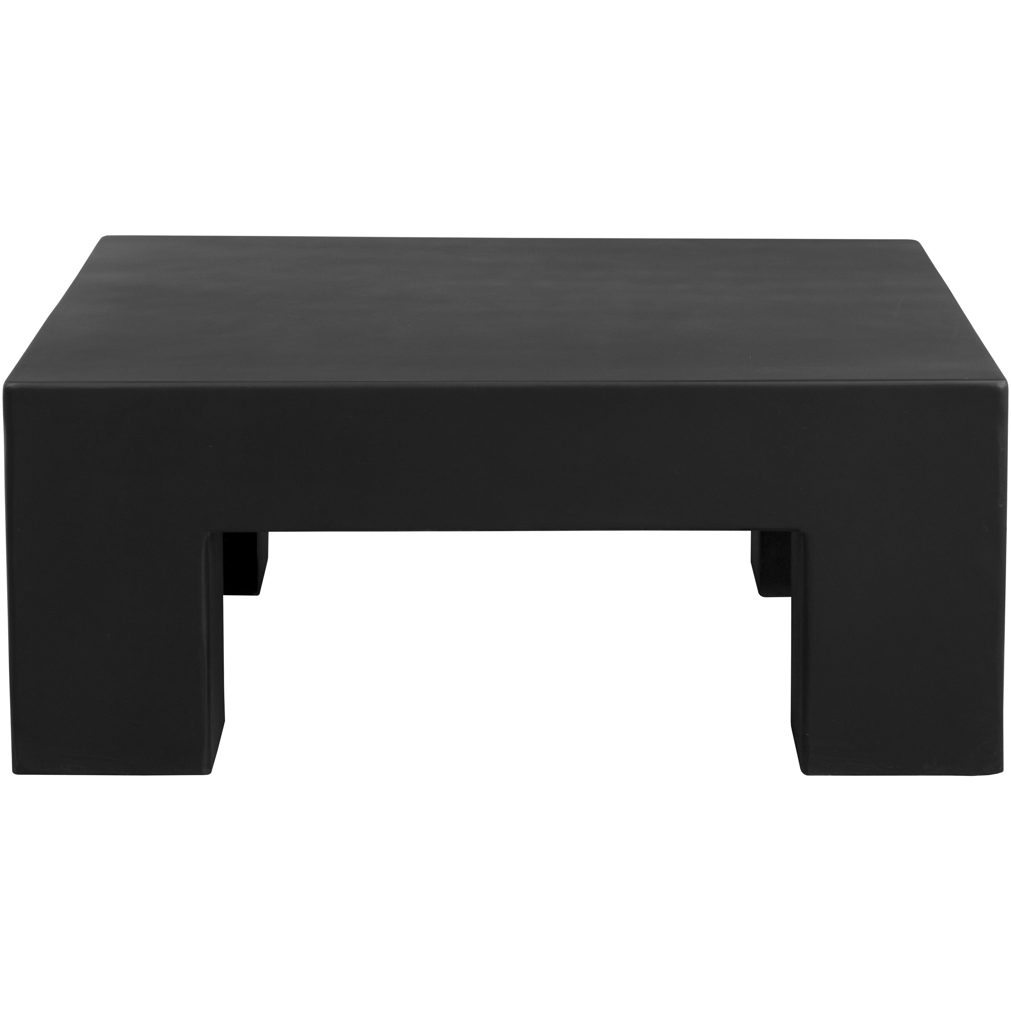 Renley 40 X 40 inch Black Outdoor Coffee Table